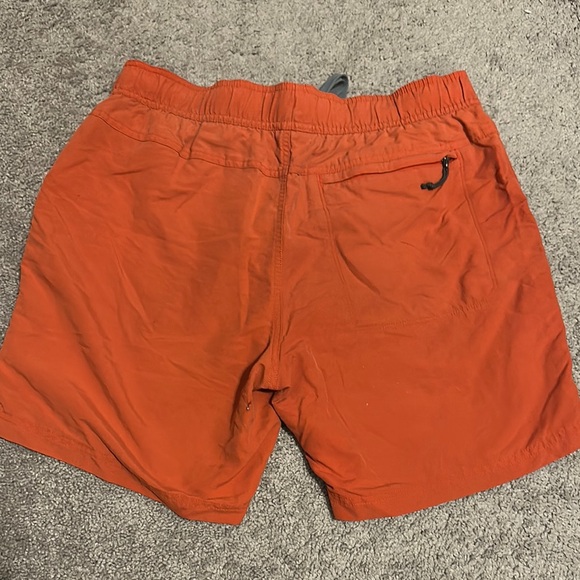 The North Face Mens Elastic Waist Drawstring Swim Trunks Orange Size M - Picture 2 of 4